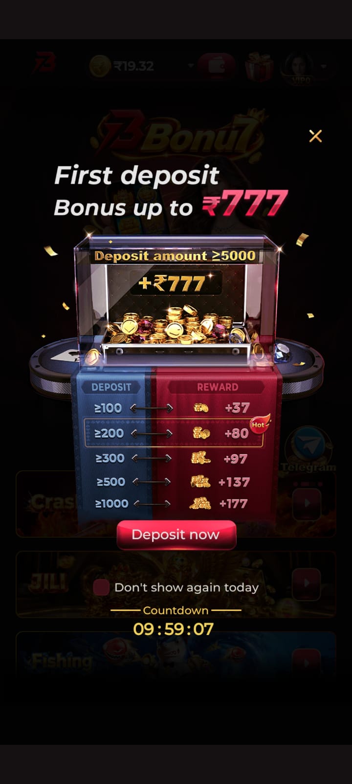BONU7 Game mobile screen
